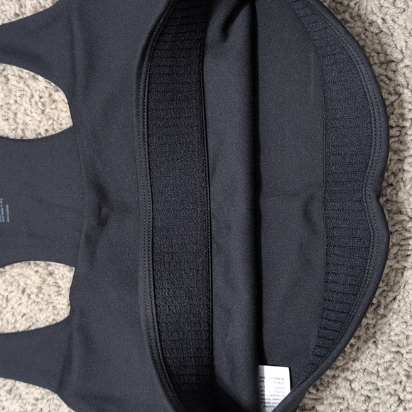 Girlfriend Collective Paloma Black Sports Bra Compression Eco Friendly Size XS - Picture 8 of 10